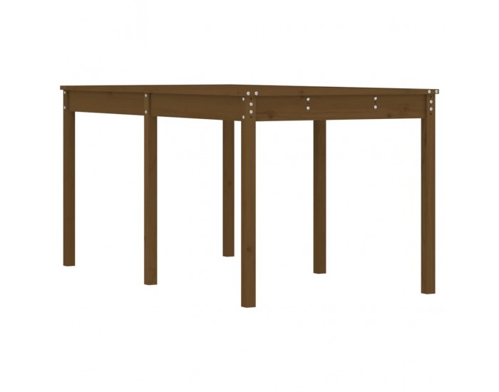 Sonata H Градинска маса меденокафява 159,5x82,5x76 см борово дърво масив