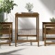 Sonata H Градинска маса меденокафява 82,5x82,5x110 см борово дърво масив