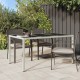 Sonata H Градинска маса 150x90x75 см закалено стъкло и полиратан бяла