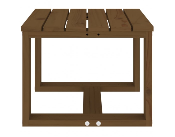 Sonata H Градинска помощна масичка меденокафява 40x38x28,5 см бор масив