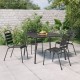 Sonata H Градинска маса антрацит 100x100x71 cм стомана