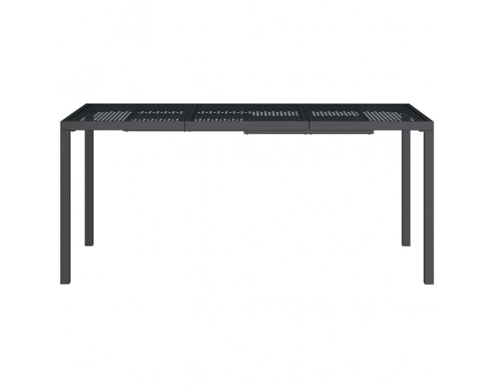 Sonata H Градинска маса антрацит 165x80x72 cм стомана