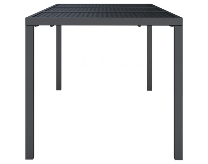 Sonata H Градинска маса антрацит 165x80x72 cм стомана