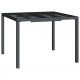 Sonata H Градинска маса антрацит 100x100x72 cм стомана