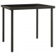 Sonata H Градинска трапезна маса, антрацит 80x80x72 cм стъкло и стомана