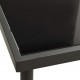 Sonata H Градинска трапезна маса, антрацит 80x80x72 cм стъкло и стомана