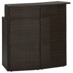 Sonata H Градинска бар маса, кафява, 120x55x110 см, полиратан - Mese de grădină