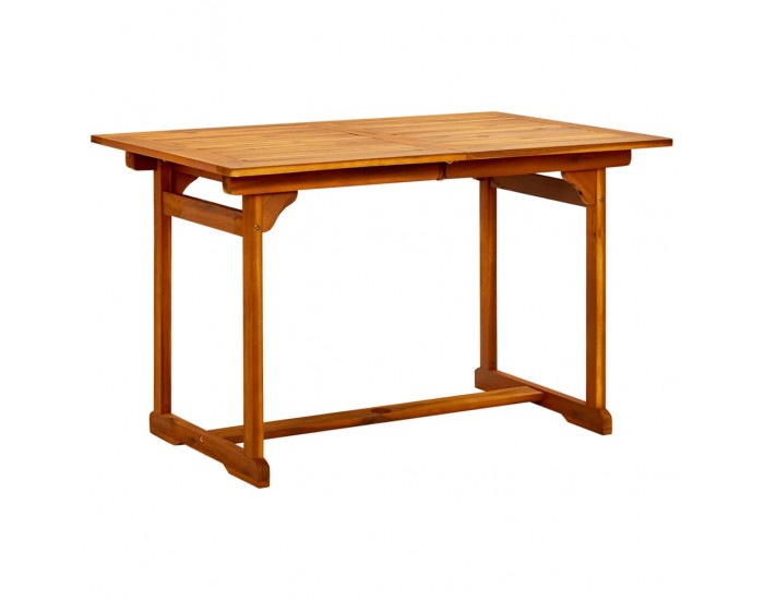 Sonata H Градинска трапезна маса, (120-170)x80x75 cм, акация масив