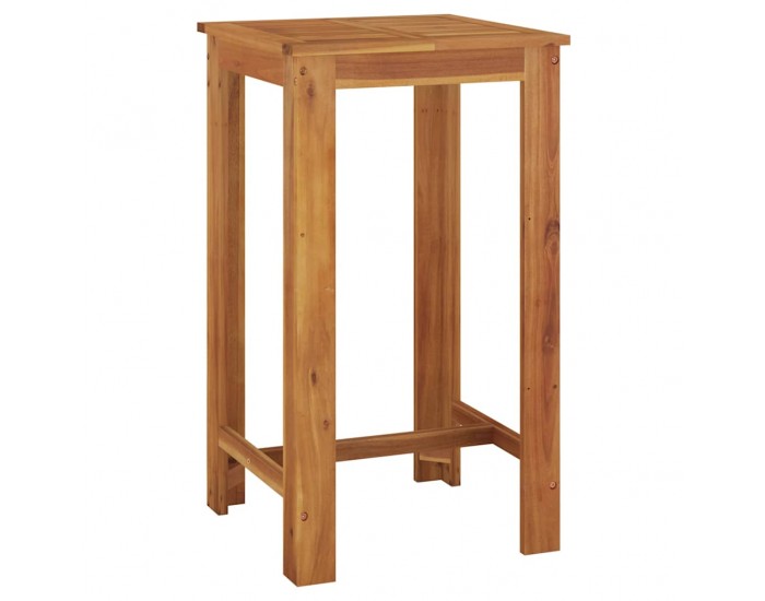Sonata H Градинска бар маса 60x60x105 см масивна акация