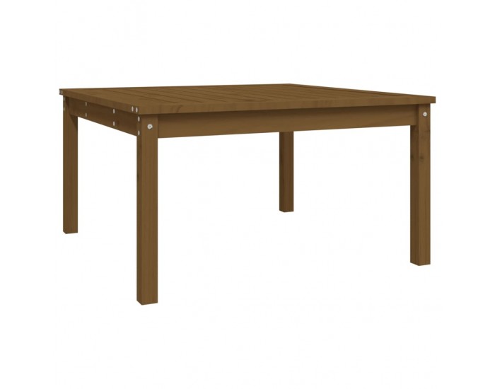 Sonata H Градинска маса меденокафява 82,5x82,5x45 см борово дърво масив