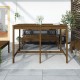 Sonata H Градинска маса меденокафява 159,5x82,5x110см борово дърво масив