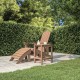 Sonata H Градинска маса Adirondack, кафява, 38x38x46 см, HDPE