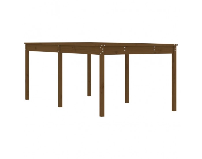 Sonata H Градинска маса меденокафява 203,5x100x76 см борово дърво масив