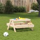 Sonata Masă de picnic pentru copii, 88x97x52 cm, lemn masiv de pin
