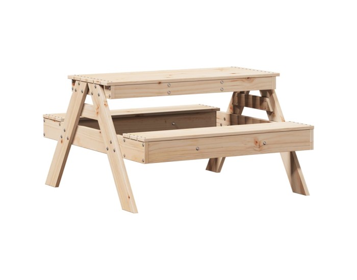 Sonata Masă de picnic pentru copii, 88x97x52 cm, lemn masiv de pin