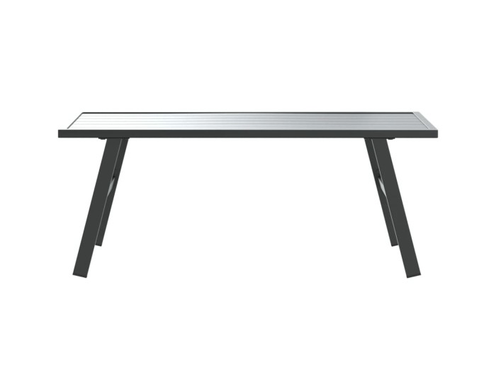 Sonata Măsuță cafea grădină negru 90x45x35cm oțel vopsit electrostatic