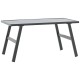 Sonata Măsuță cafea grădină negru 90x45x35cm oțel vopsit electrostatic
