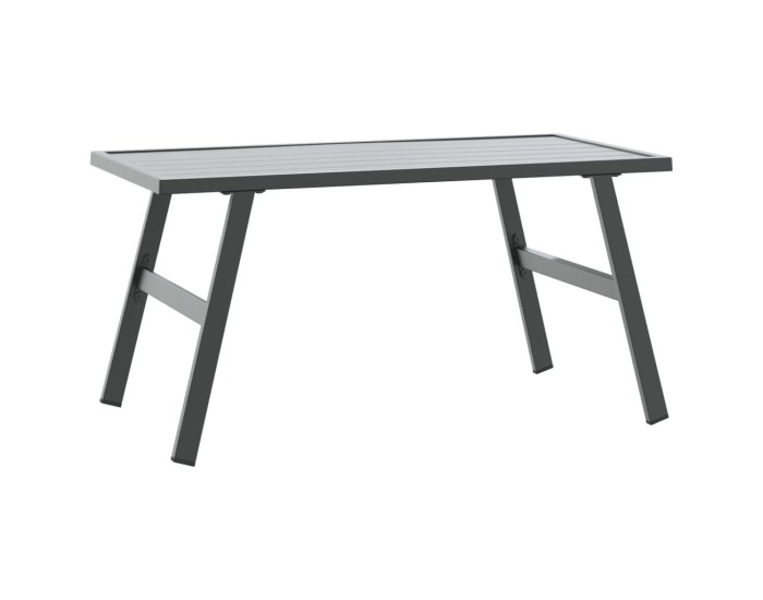 Sonata Măsuță cafea grădină negru 90x45x35cm oțel vopsit electrostatic