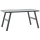 Sonata Măsuță cafea grădină negru 90x45x35cm oțel vopsit electrostatic