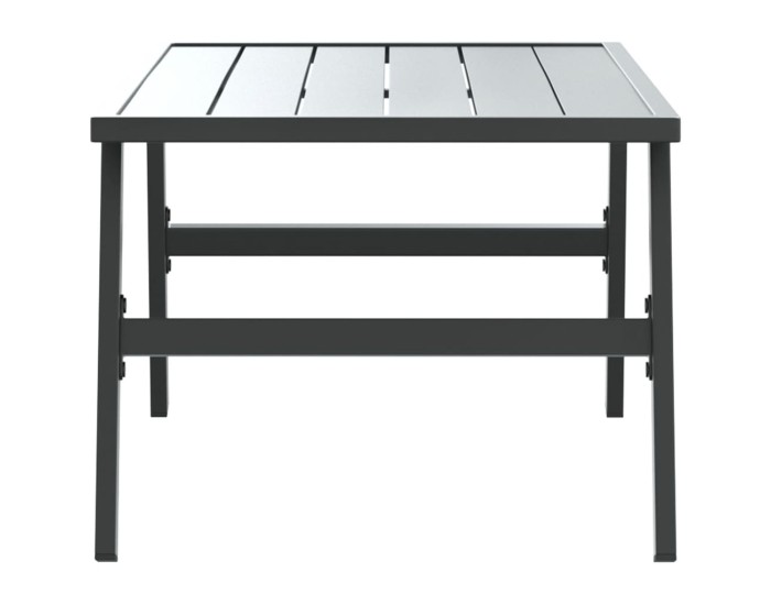 Sonata Măsuță cafea grădină negru 90x45x35cm oțel vopsit electrostatic