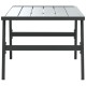 Sonata Măsuță cafea grădină negru 90x45x35cm oțel vopsit electrostatic