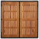 Sonata H Градинска маса с дървен плот черна 90x90x75 см полиратан