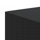 Sonata H Квадратна градинска масичка за кафе черна 50x50x30 см полиратан