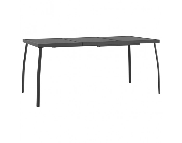 Sonata H Градинска маса антрацит 165x80x72 cм стомана мрежа