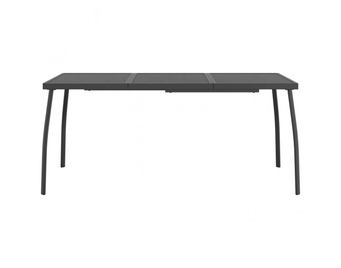 Sonata H Градинска маса антрацит 165x80x72 cм стомана мрежа