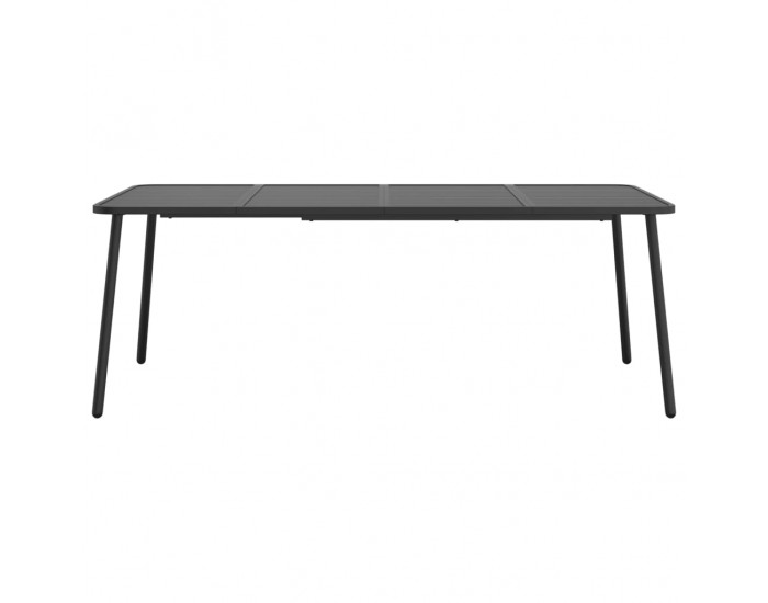 Sonata H Градинска маса антрацит 200x100x71 cм стомана