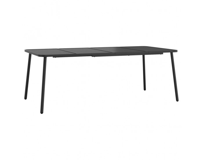 Sonata H Градинска маса антрацит 200x100x71 cм стомана