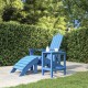 Sonata H Градинска маса Adirondack, аква синьо, 38x38x46 см, HDPE