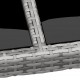 Sonata H Градинска маса 200x150x75 см закалено стъкло и полиратан сива