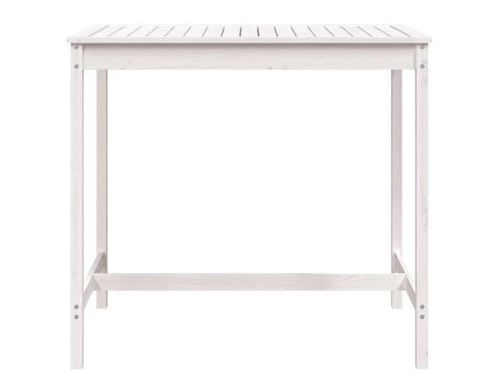 Sonata Măsuță de grădină, alb, 121x82,5x110 cm, lemn masiv de pin