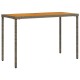 Sonata Masă de grădină, blat lemn acacia, gri, 115x54x74 cm, poliratan