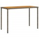 Sonata H Градинска маса с плот от акация, сиво, 115x54x74 см, полиратан