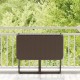 Sonata Masă pliabilă de grădină maro 90x51x75 cm Poly Ratan