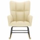 Sonata Scaun balansoar, crem, material textil