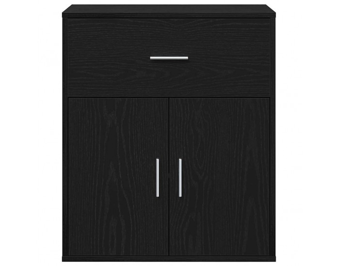 Sonata H Служебен шкаф Черен дъб 60 x 31 x 70 см Инженерно дърво