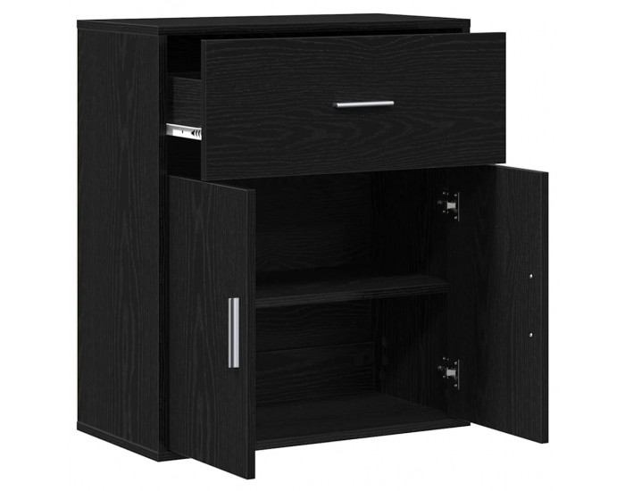 Sonata H Служебен шкаф Черен дъб 60 x 31 x 70 см Инженерно дърво