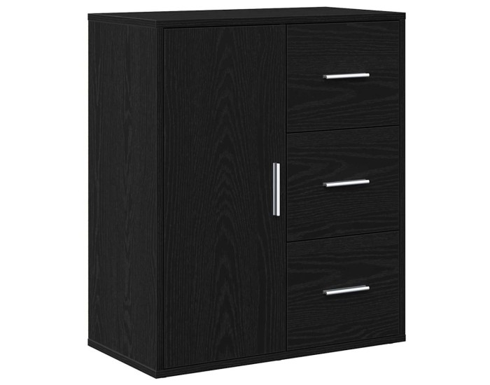 Sonata Bufet Stejar Negru 60 x 31 x 70 cm Lemn prelucrat