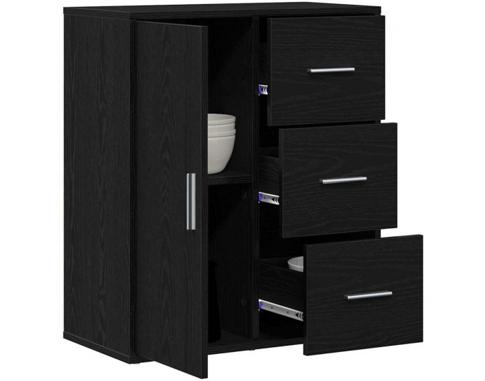 Sonata H Служебен шкаф Черен дъб 60 x 31 x 70 см Инженерно дърво