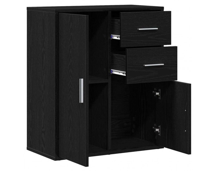 Sonata H Служебен шкаф Черен дъб 60 x 31 x 70 см Инженерно дърво