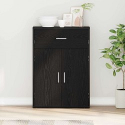 Sonata H Служебен шкаф Черен дъб 79 x 38 x 80 см Инженерно дърво - Corpuri, vitrine, biblioteci modulare