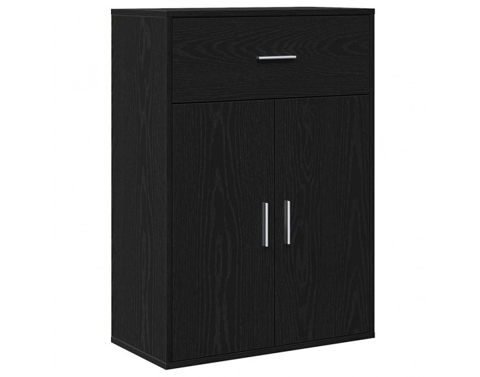 Sonata H Служебен шкаф Черен дъб 79 x 38 x 80 см Инженерно дърво