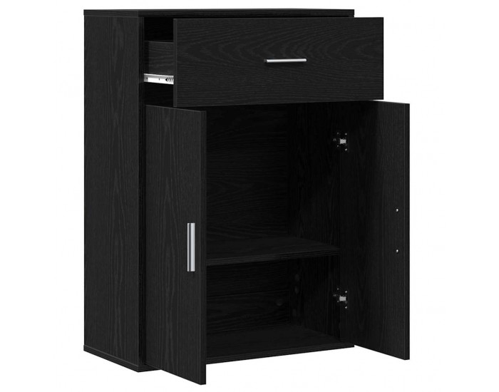 Sonata H Служебен шкаф Черен дъб 79 x 38 x 80 см Инженерно дърво