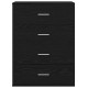 Sonata Bufet Stejar Negru 60 x 39 x 80 cm Lemn prelucrat