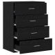 Sonata Bufet Stejar Negru 60 x 39 x 80 cm Lemn prelucrat