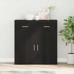 Sonata H Служебен шкаф Черен дъб 79 x 38 x 80 см Инженерно дърво - Corpuri, vitrine, biblioteci modulare