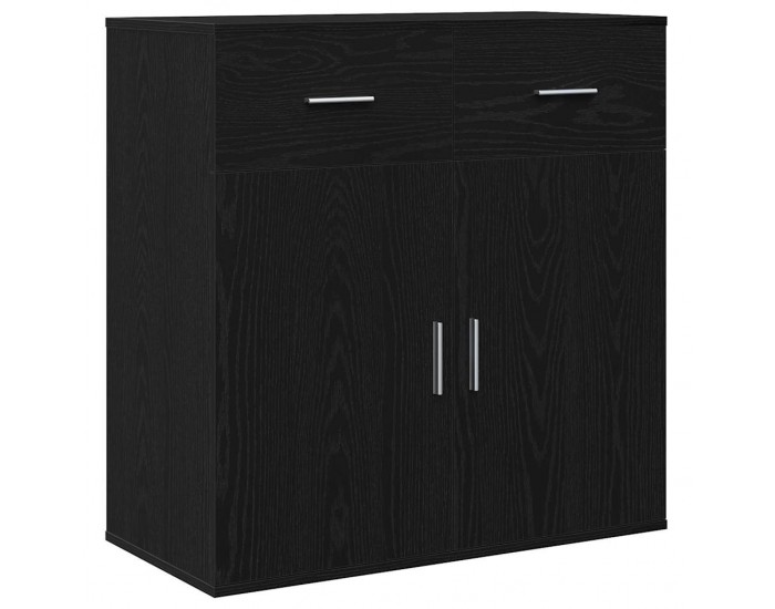 Sonata H Служебен шкаф Черен дъб 79 x 38 x 80 см Инженерно дърво